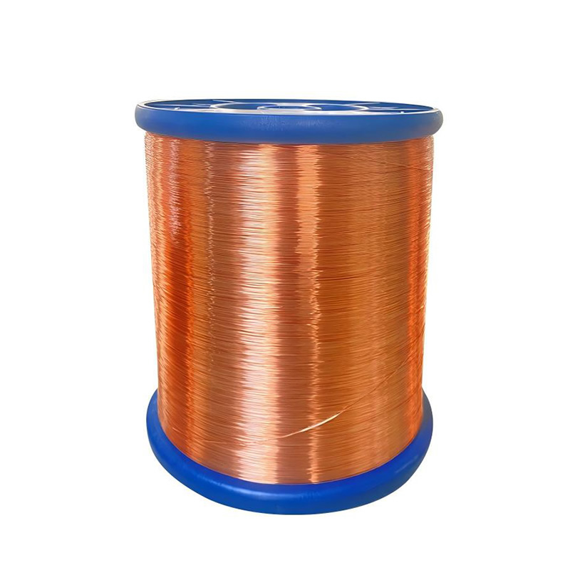 Copper-clad aluminum enameled wire